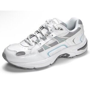 Vionic Sneaker Walker Womens 11 Medium Blue White Leather 23Walk‎ Shoe New